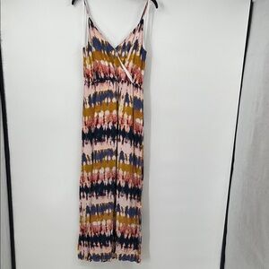 One Clothing Multicolor Tie-Dye Maxi Dress Size Small